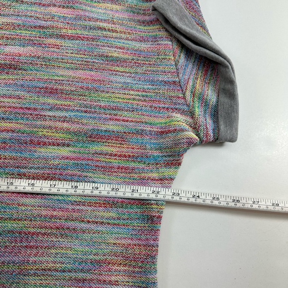 Saturday Sunday Anthropologie French Terry Top Womens Large Shirt Sleeve Rainbow - Picture 5 of 7